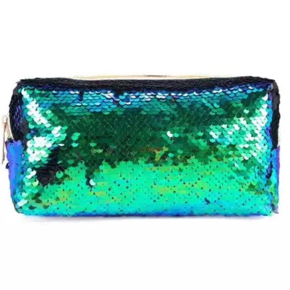 Handbags - Sequins Glitter Cosmetic Makeup Handbag